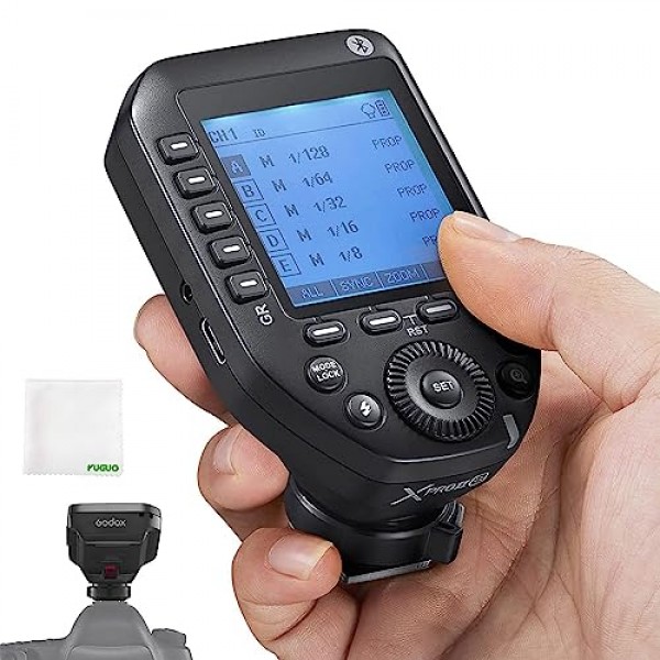 소니 카메라 TTL용 Godox XProII-S 플래시 트리거 송신기, 2.4G 무선 고속 동기화 1/8000s, 새로운 핫슈 잠금(Xpro-S 업그레이드 버전)