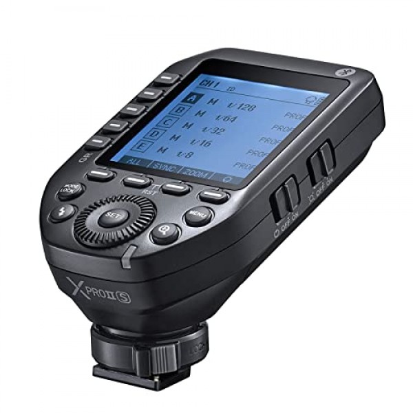 소니 카메라 TTL용 Godox XProII-S 플래시 트리거 송신기, 2.4G 무선 고속 동기화 1/8000s, 새로운 핫슈 잠금(Xpro-S 업그레이드 버전)