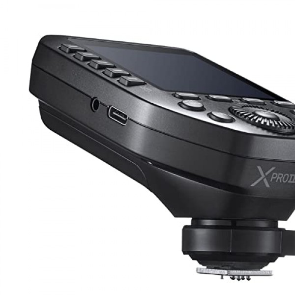 소니 카메라 TTL용 Godox XProII-S 플래시 트리거 송신기, 2.4G 무선 고속 동기화 1/8000s, 새로운 핫슈 잠금(Xpro-S 업그레이드 버전)
