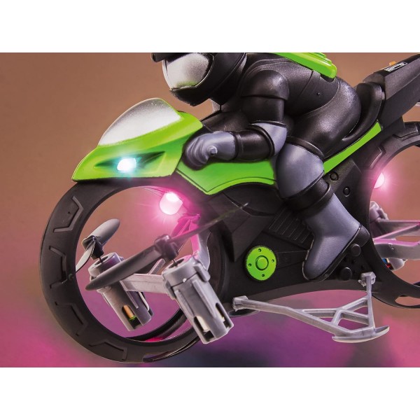 Revell Control Cloud Rider I 쿼드로콥터와 모터사이클이 하나에 I 2-in-1 장난감 I 지상과 공중에서 쉽게 조종 가능 I 멋진 플립과 스턴트 I LED I 8세 이상 어린이용