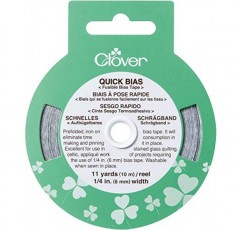 Clover 퀵 퓨저블 바이어스 테이프 .25 X11yd-실버, 멀티컬러