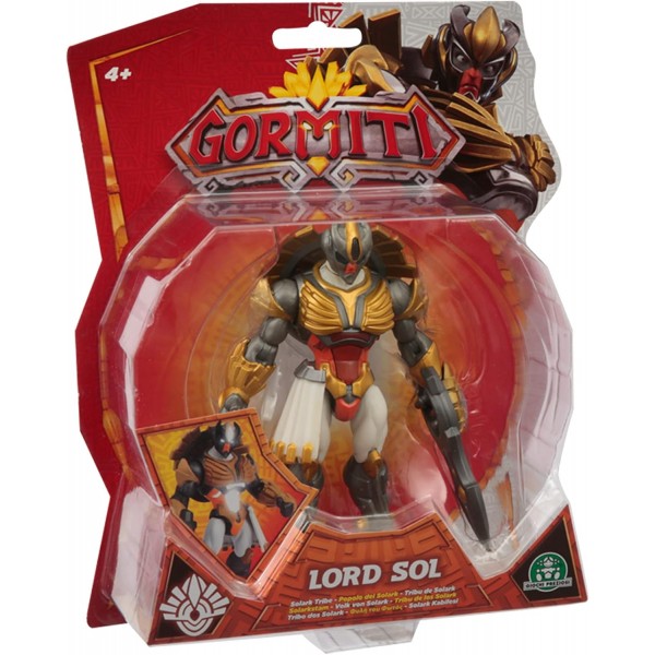 Gormiti - Figures Deluxe 12 cm Series 3, Lord Sol, Assortment 6, 수집용, 4세 이상 어린이용, Preziosi GRA23300