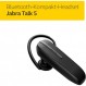 Jabra Talk 5 모노 인이어 헤드셋 - 무선으로 선명하게 통화 - 모바일 장치와 쉽게 페어링 - 한 번 충전으로 최대 11시간의 긴 배터리 수명 - Black Black Talk 5