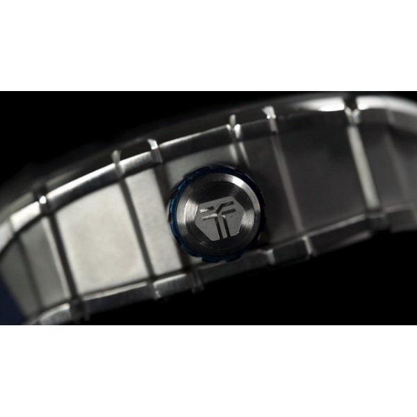 TSAR BOMBA 남자 시계 방수 5ATM 자동 기계식 아날로그 손목 시계 블랙 실버 스테인레스 스틸 사파이어 유리 실리콘 스트랩 남자 시계와 패션 럭셔리 빛나는 남자 시계