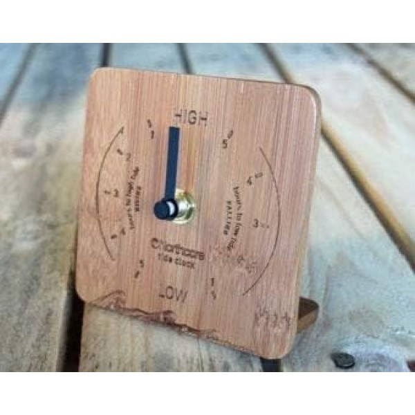 Northcore 서핑 액세서리 Desktop Bamboo Tide Clock Braun