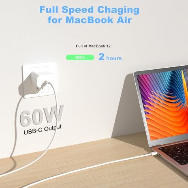 2팩 USB C-USB C 충전 케이블 Apple용 3피트 60W, 유형 C-유형 C 고속 충전기 코드, iPhone 15/15 Pro/15 Plus/15 Pro Max, MacBook Pro Air/2019/18/17/16용 아이패드 에어 4/5/미니 6/프로 12.9/11