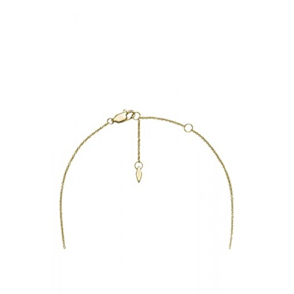 FOSSIL 여성용 Sutton Trio Glitz 골드 톤 스테인레스 스틸 스테이션 목걸이, JF04115710, 스테인레스 스틸, 보석 없음