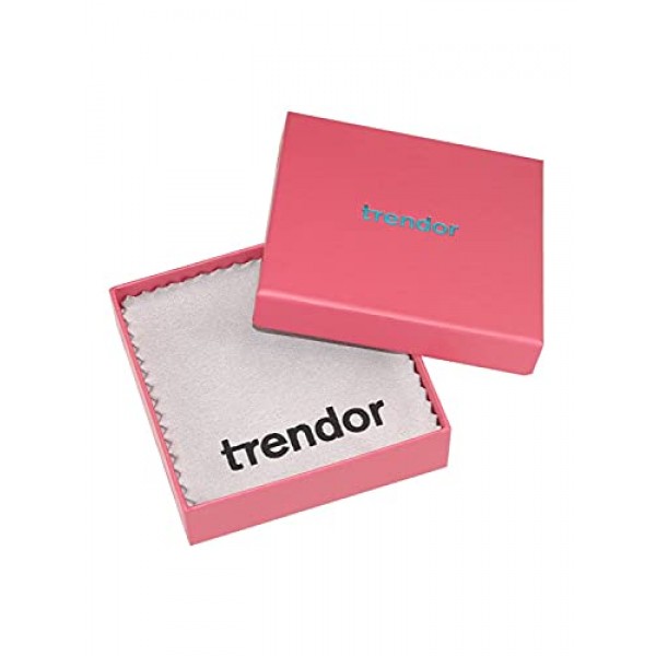 Trendor 처녀자리 조디악 로그인 골드 333 펜던트 직경 16 mm + 목걸이 조디악 로그인 여성을 위한 진짜 금으로 만든 우아한 목걸이, 75940-09, 스털링 실버 골드