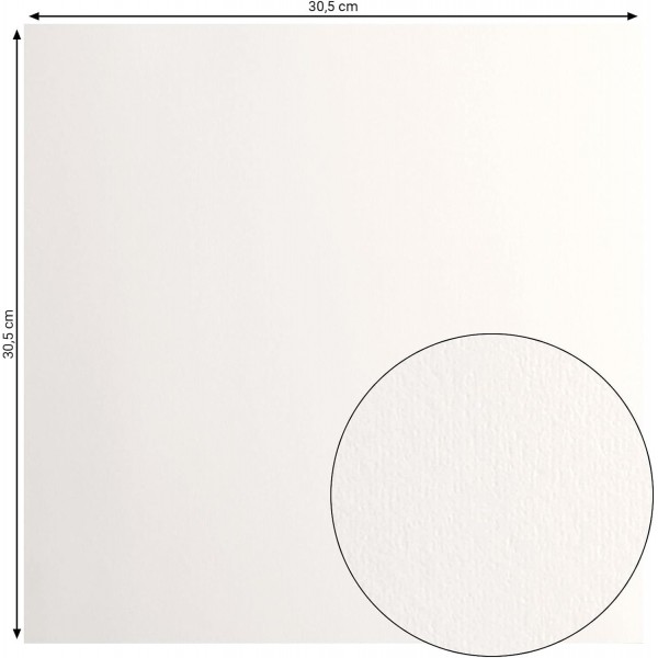 Vaessen Creative Florence Cardstock Paper, Off White, 216 g/m², 정방형, 30.5 x 30.5 cm, 100장, Smooth, 스크랩북, 카드 제작, 다이 커팅 및 기타 종이 공예용 30.5x30.5 cm 216 g/m² Smooth Off White