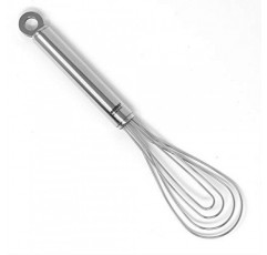 Norpro 2317 플랫 타원형 거품기 스테인리스 스틸, 9인치, 실버