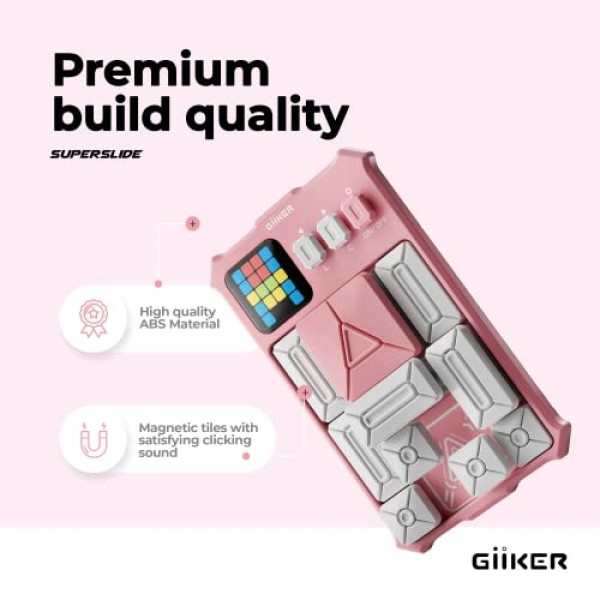 GiiKER 슈퍼 슬라이드 퍼즐 게임, 오리지널 500개 이상의 도전 두뇌 티저 퍼즐, 어린이를 위한 장난감, 여행 게임 소년 소녀를 위한 생일 선물 부활절 바구니 채우기, 도