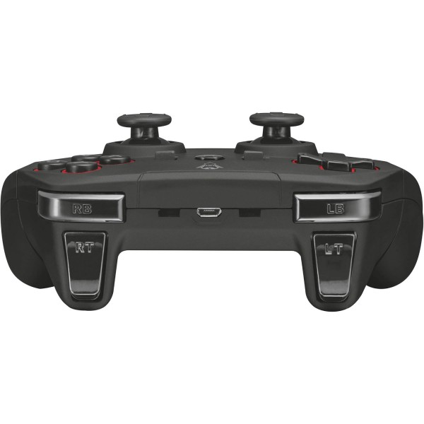 Trust Gaming GXT 545 Yula PS3 및 PC 무선 컨트롤러, 충전식 배터리, PlayStation 3 콘솔용 게임 패드, 13개 버튼, 2개의 조이스틱, 무선, 전송 범위 10m, 게임, 컴퓨터 - 블랙