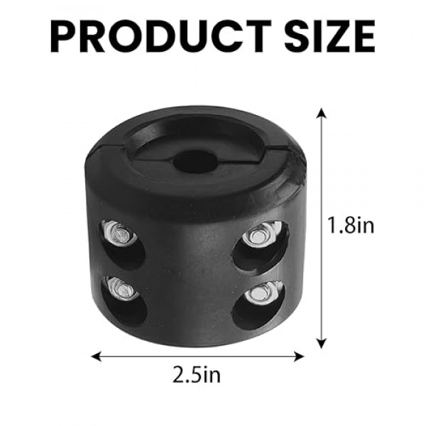 윈치 케이블 후크 스토퍼, 고무 스토퍼는 합성 윈치 로프 견인 후크 및 케이블 라인을 마모 또는 손상으로부터 보호하고, 범프 충격 보호기 ATV UTV용 흡수성 스토퍼