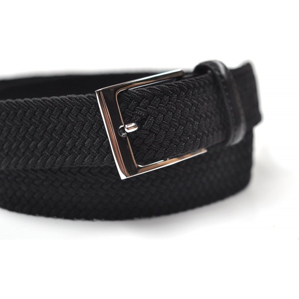 남성용 Ashford Ridge 33mm 탄성 둘레(허리 사이즈 80cm - 150cm에 적합) 140CM(총 길이 155cm) 블랙