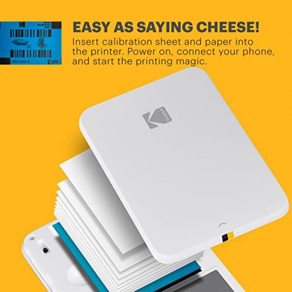 Zink KODAK 2x3 프리미엄 인화지(50매) KODAK Smile, KODAK Step, PRINTOMATIC과 호환 가능, 50매(1팩)