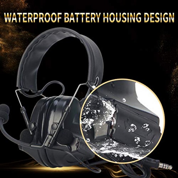 【Z-TAC 공식 매장】 ZTactical zCOMTA II TacticalHeadset G:1 Non-Mil Z041-BK 소음 제거 사운드 컬렉션 방음 마이크 포함