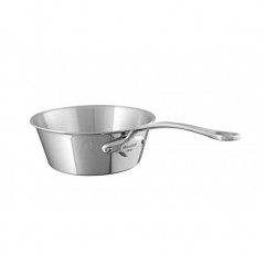 Mauviel M'Cook 5겹 광택 스테인레스 스틸 스플레이 소테 팬, 주조 스테인레스 스틸 손잡이 포함, 1.9쿼트, 프랑스산