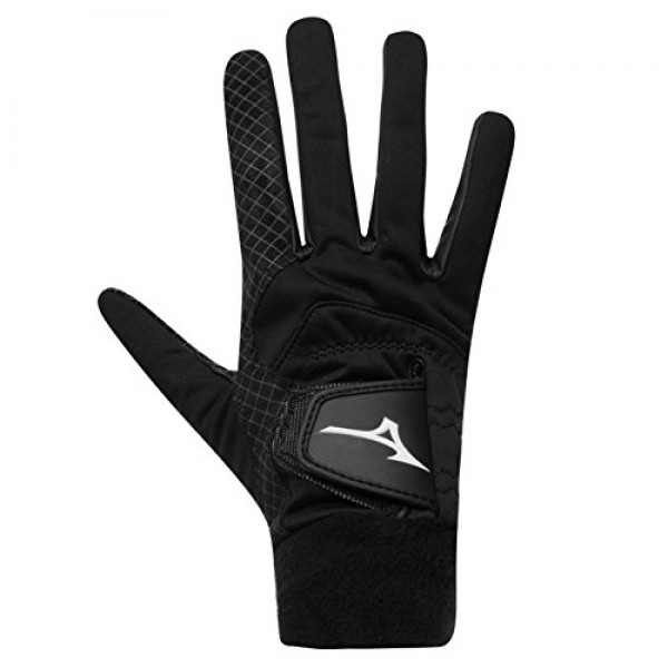 미즈노 2018 ThermaGrip 남성용 써멀 플레이 골프 장갑 블랙 미디엄