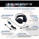KLIM Impact V2 - 게임용 헤드셋 및 마이크로 USB - 7.1 서라운드 사운드 + 격리 - 고품질 사운드 + 경쾌한 저음의 PS5 헤드셋 - PC, Playstation, 비디오 게임용 - 새로운 2022 버전 싱