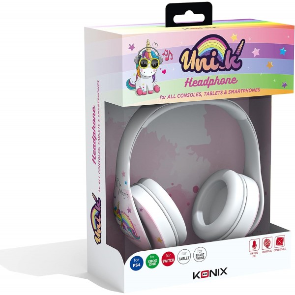 Unik Be Magic Headphones Nintendo Switch Apple iOS Android 태블릿 PC PS4 PS5 Xbox 유니콘 테마와 호환 가능