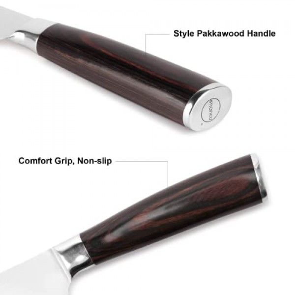 imarku 빵 칼, 독일 고탄소 스테인레스 스틸 전문 등급 빵 슬라이스 칼, 10인치 톱니 모양의 가장자리 케이크 칼, 집에서 만든 딱딱한 빵용 빵 커터