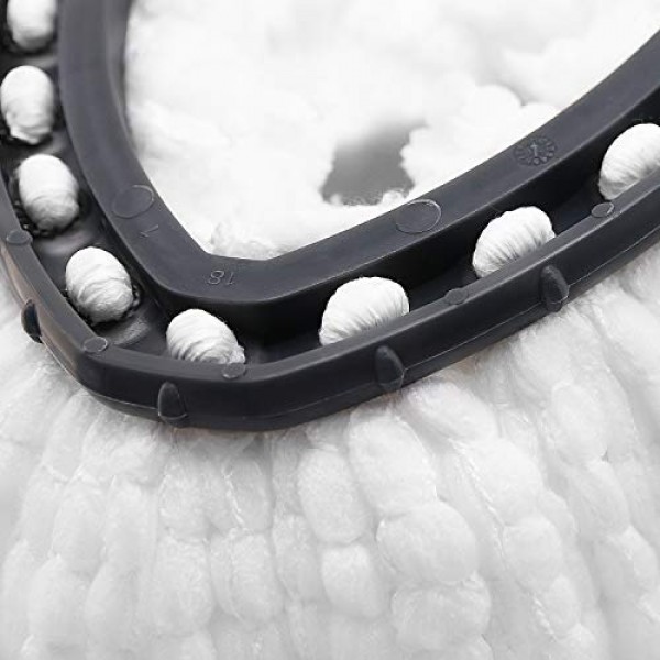 O-Ceda Easy Wrin Spin Mop, 극세사 Spin Mop 리필용 걸레 교체 헤드 8팩, 손쉬운 청소 걸레 헤드 교체