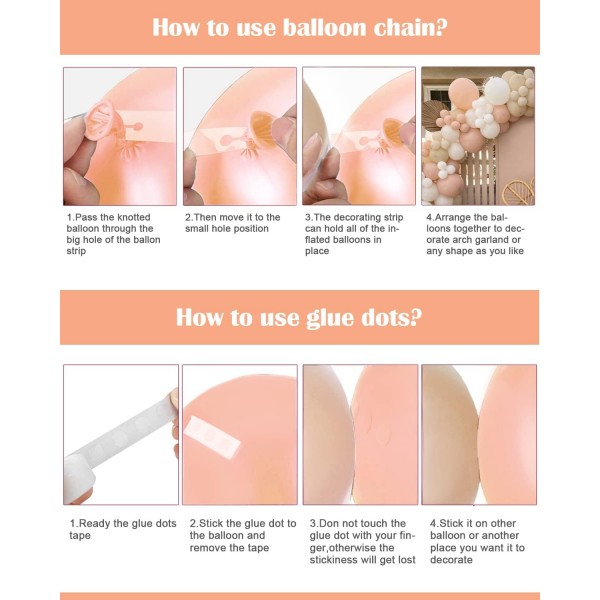 CHMMY 풍선 화환 핑크 베이지 121PCS 풍선 화환 결혼식, 생일 파티 장식, 베이비 샤워, 성별 공개 파티 배경 장식, 약혼, Boho 파티 장식