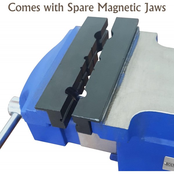 BOLTWORK Vice Bench Vice and Anvil Engineer's 2 in 1 Combo Vice with Anvil 6