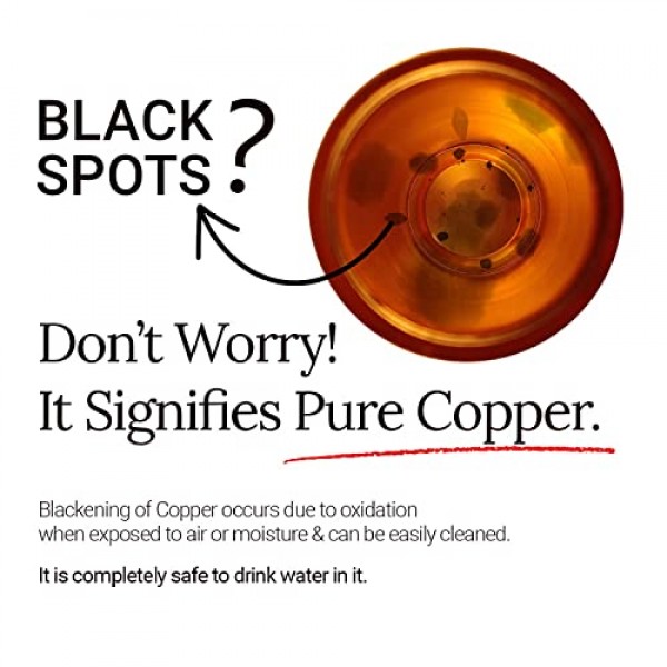 Cop29 핸드 인그레이빙 프리미엄 디자인 퓨어 구리 미라 앤티크 물병: 조인트 프리 & 누수 방지, 900ml/30oz