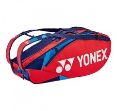 YONEX 프로 라켓 테니스 백 (9팩) 스칼렛