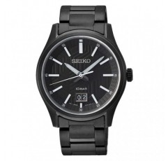 SEIKO 남성용 시계 에센셜 BIF 쿼츠 블랙 다이얼