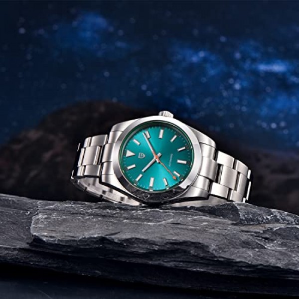 Pagani Design 2023 기계식 시계 남성용 고급 자동 시계 방수 100 손 NH35A 스테인레스 스틸 코팅 사파이어 기계식 시계 40 mm 1733