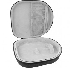 마스터 및 다이나믹과 호환되는 GEEKRIA 쉴드 헤드폰 케이스 MW75 MH40 MW65 MW60 MW50+ MG20 무선 케이스 교체용 하드 쉘 케이블 보관용 휴대용 케이스(다크 그레이)