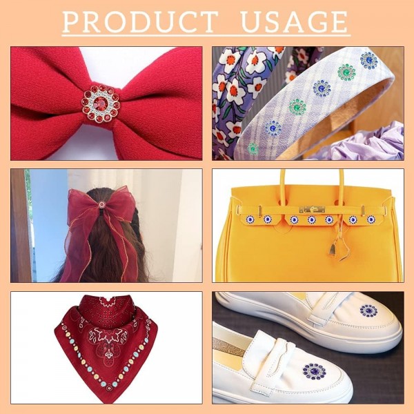 Primst 200pcs 라인 석 단추 라인 석 꽃 바느질 단추 DIY 의류 신발 가방 귀걸이에 대 한 소켓 14MM와 꽃 모양 라인 석 공예