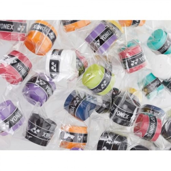 YONEX 슈퍼 GRAP 테니스 오버그립 60피스 버킷, 다양한 색상
