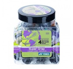 YONEX 슈퍼 GRAP 테니스 오버그립 60피스 버킷, 다양한 색상