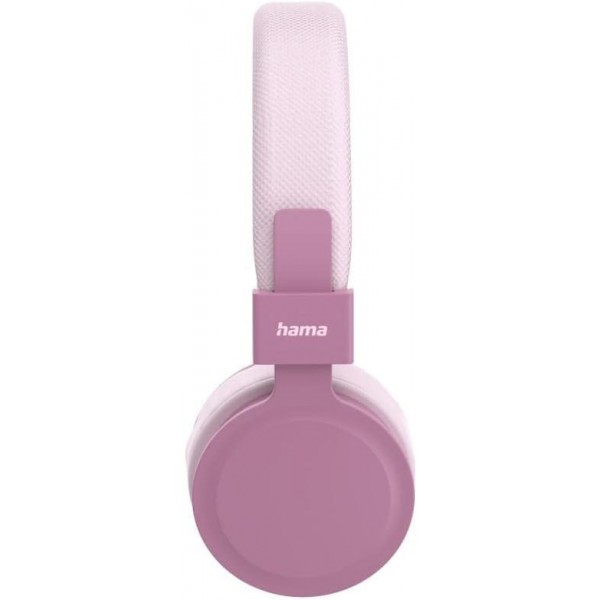 하마 블루투스 헤드폰 온이어(통화용 무선헤드셋, 통화 8시간 마이크 내장 이어폰, 접이식 스테레오 헤드폰, 패딩처리, 사이즈 조절 가능) 핑크, 00184088