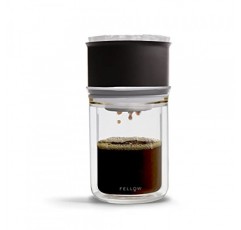 Fellow Stagg [X] 푸어오버 커피 메이커 세트 - 키트에는 Stagg [X] 푸어오버 드리퍼, Stagg 이중벽 유리병 및 종이 필터 20개가 포함되어 있습니다.