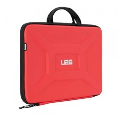 URBAN ARMOR GEAR UAG 15인치 컴퓨터용 운반 손잡이가 있는 대형 슬리브 [Magma] 견고한 촉각 그립 비바람에 견디는 보호용 슬림 보안 노트북/태블릿 슬리브
