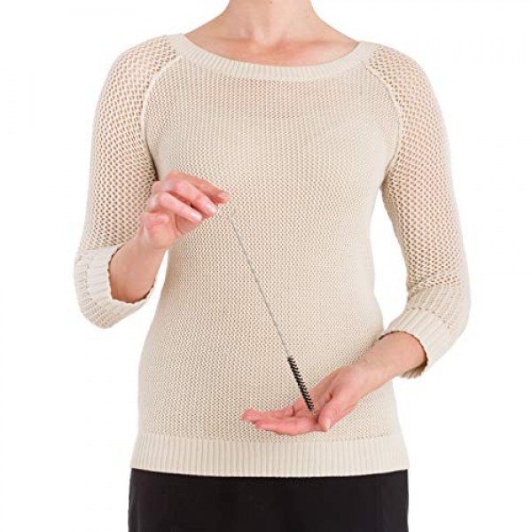 Redecker 나일론 헤어 그립 브러시, 11인치, 튼튼한 와이어 손잡이, 싱크대 및 배수관에서 머리카락 제거, 보관용 고리 걸이, 독일산