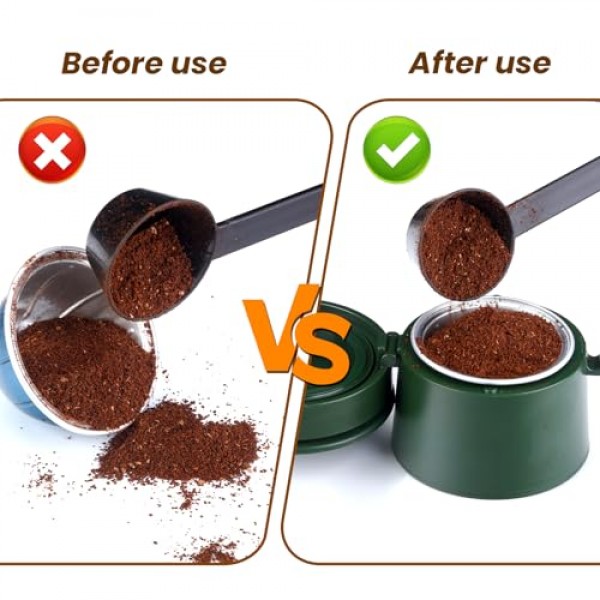 재사용 가능한 Nespresso Vertuo 포드용 재사용 가능한 Vertuo 캡슐 세트, 100개 알루미늄 호일 씰 뚜껑 및 브러시 뚜껑 오프너가 포함된 업그레이드된 트위스트 홀더, Vertuolin