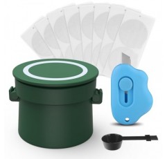 재사용 가능한 Nespresso Vertuo 포드용 재사용 가능한 Vertuo 캡슐 세트, 100개 알루미늄 호일 씰 뚜껑 및 브러시 뚜껑 오프너가 포함된 업그레이드된 트위스트 홀더, Vertuolin