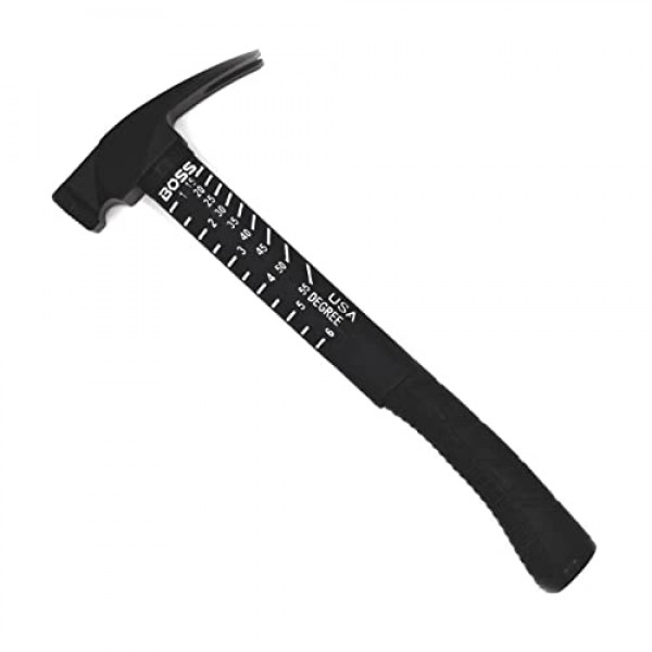 보스 해머 프리미엄 4340 강철 립 클로 해머(강한 섬유 충격 흡수 섬유 유리 손잡이 포함) - 22온스, 세라코테 마감, 밀링 처리된 미끄럼 방지 그립 - BH22STPFM