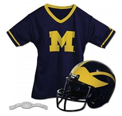 프랭클린 스포츠 NCAA 아동용 풋볼 헬멧 + 저지 세트 - 대학 유니폼 + 소년 소녀용 헬멧 세트-장난감 어린이 의상 세트