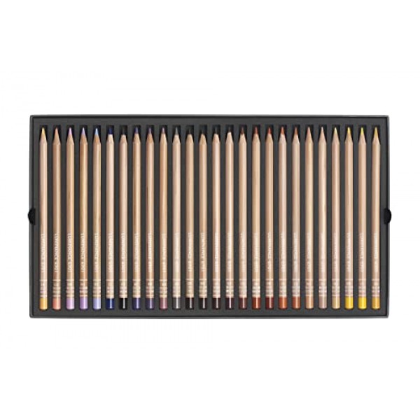 Caran d'Ache Luminance 6901 개별 컬러, 아티스트, 컬러 코드 연필 100개들이 상자 및 풀 펜슬 1개 및 연필 블렌더 1개