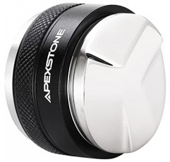 Apexstone 53mm 커피 분배기 및 탬퍼, 53mm 커피 분배기 및 핸드 탬퍼, 54mm Breville Portafilter용 듀얼 헤드 커피 레벨러, 조절 가능한 깊이