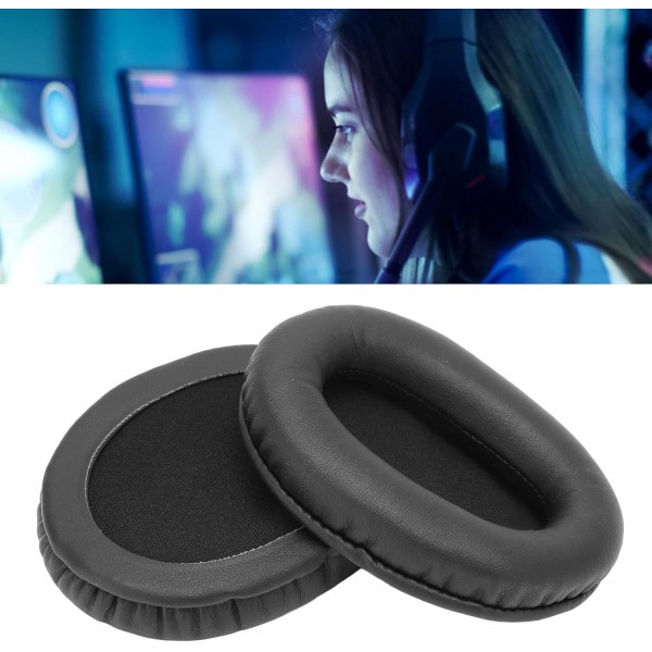 Goshyda 헤드폰 이어 패드 교체 인조 가죽 스폰지 소재 Kingston HyperX Cloud Flight 무선 게임용 헤드셋 용 소프트 헤드셋 이어 패드