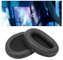 Goshyda 헤드폰 이어 패드 교체 인조 가죽 스폰지 소재 Kingston HyperX Cloud Flight 무선 게임용 헤드셋 용 소프트 헤드셋 이어 패드