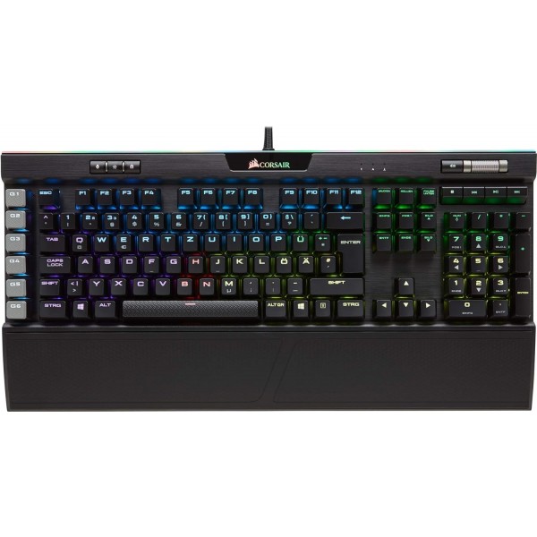 Corsair Virtuoso RGB Wireless SE 고성능 게임용 헤드셋, 건메탈 및 K95 RGB 플래티넘 기계식 게임용 키보드(Cherry MX 속도: 빠르고 매우 정밀함, 멀티 컬러 RGB, Qwertz) 게임용 키보