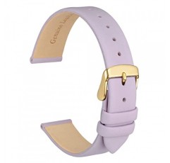 WOCCI 우아한 시계 밴드, 남성용 및 여성용 정품 가죽 교체 스트랩, 밴드 폭 8mm 10mm 12mm 14mm 16mm 18mm 20mm